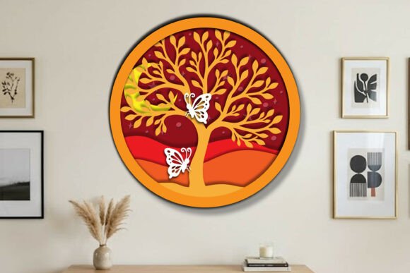Download Layered Laser Cut 3D Wall Decor SVG - Decor Collection