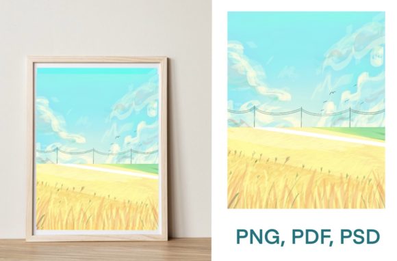 Download Wall Decoration - "Field" - Decor Collection