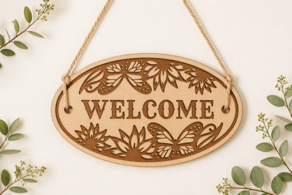 Download Welcome Wall Decor Laser Cut SVG - Decor Collection