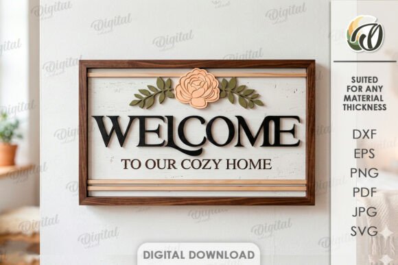 Download Welcome Home Wall Decor Laser Cut - Decor Collection