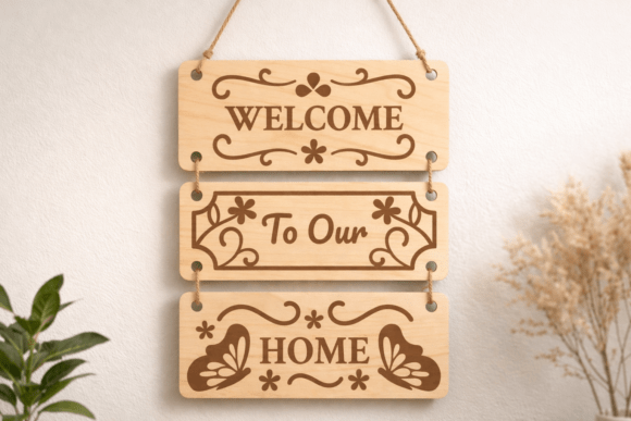 Download Welcome Wall Decor Laser Cut SVG - Decor Collection