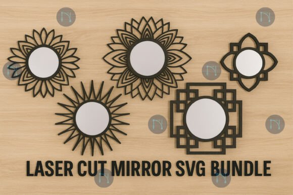 Download Laser Cut Mirror Wall Decor SVG Bundle - Decor Collection